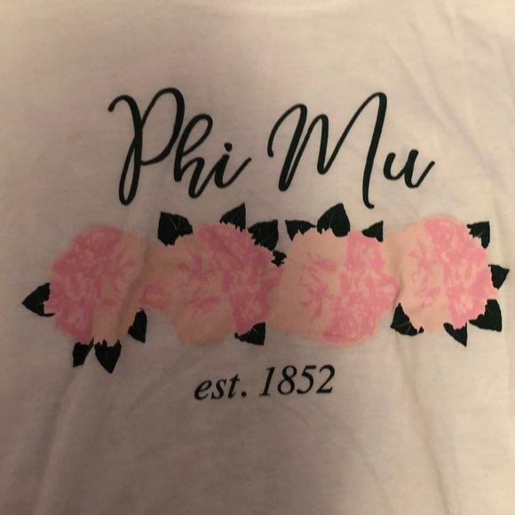 Phi Mu Flowy Short Sleeve Tee - Picture 2 of 4